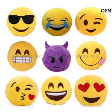 Juguete al por mayor de la felpa y del cabrito rellenos de Emoji para el regalo promocional